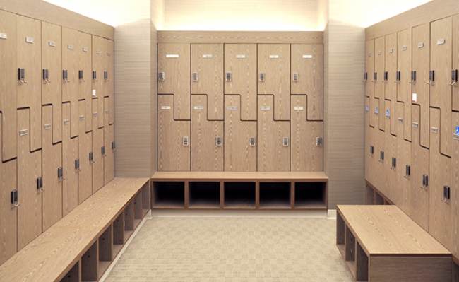 fitness center locker room renovation